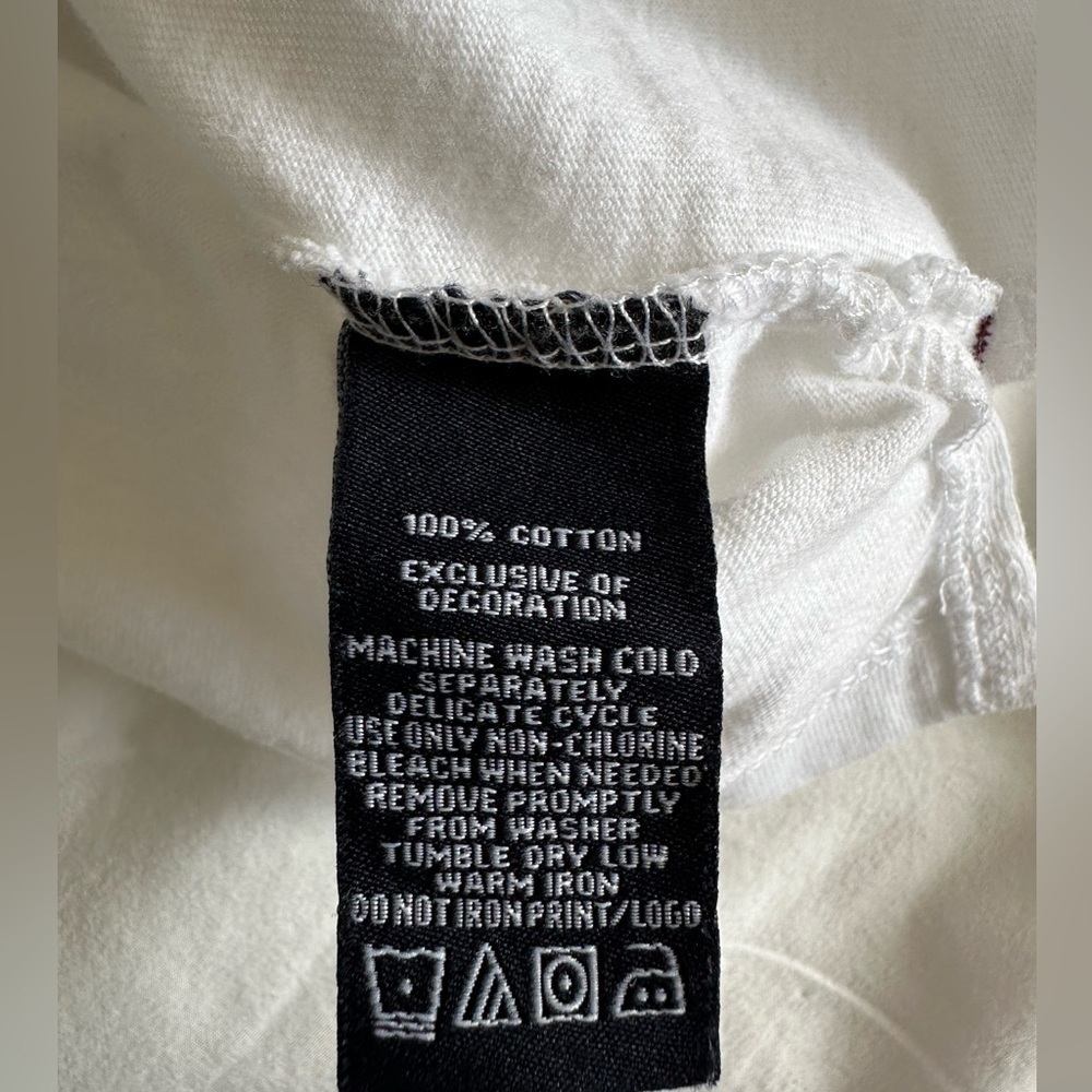 Enyce Y2K Cotton White Tee Shirt Size Medium - Picture 8 of 12